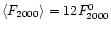 $\langle F_{2000} \rangle = 12 F_{2000}^0$