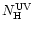 $N_{\rm H}^{\rm UV}$
