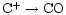 $\rm C^+ \rightarrow CO$