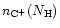 $n_{\rm C^+} ( N_{\rm H} )$