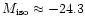 $M_{\rm iso}\approx -24.3$