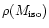$\rho(M_{\rm iso})$