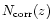 $N_{\rm corr}(z)$