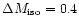 $\Delta M_{\rm iso}=0.4$