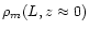 $\rho_m (L,z\approx 0)$