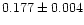 $0.177\pm 0.004$