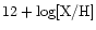 $12+\log[{\rm X/H}]$