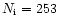 $N_{\rm i}=253$