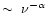 $\sim\ \nu^{-\alpha}$