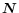 $\vec{N}$