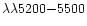 $\lambda \lambda 5200{-}5500$