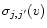 $\sigma_{j,j'}(v)$