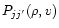 $P_{jj'}(\rho ,v)$