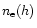 $n_{\rm e}(h)$