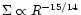 $\Sigma\propto R^{-15/14}$