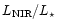 $L_{\rm NIR}/L_\star$