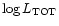 $\log L_{\rm {TOT}}$