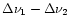 $\Delta\nu_{1} - \Delta\nu_{2}$