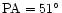$\rm PA =
51^\circ$