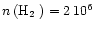 $\hbox {$n\,({\rm H}_2$ )}= 2\,10^6$