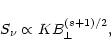 \begin{displaymath}S_\nu\propto KB_\perp^{(s+1)/2},
\end{displaymath}