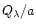 $Q_\lambda /a$