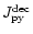 $J^{\rm dec}_{\rm py}$