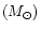 $(M_{\odot})$