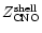 $Z_{\rm CNO}^{\rm shell}$