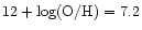 $12+\log({\rm O/H})=7.2$