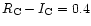 $R_{\rm C}-I_{\rm C} = 0.4$
