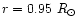 $r=0.95~R_{\odot}$