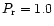 $P_{\rm r}=1.0$