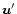 $\vec{u}'$