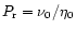 $P_{\rm r}=\nu_0/\eta_0$