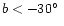 $b<-30\hbox{$^\circ$ }$