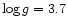 $\log g=3.7$