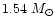 $1.54~M_\odot$