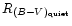 $R_{(B{-}V)_{\rm
quiet}}$