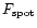 $F_{\rm spot}$