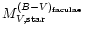 $M_{V,{\rm star}}^{(B{-}V)_{\rm faculae}}$