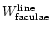 $W_{\rm faculae}^{\rm line}$