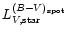 $L_{V,{\rm star}}^{(B{-}V)_{\rm
spot}}$