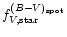 $f_{ V,{\rm star}}^{(B{-}V)_{\rm spot}}$