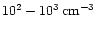 $10^{2}-10^{3} \,{\rm cm^{-3}}$