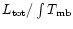$L_{\rm tot}/\int T_{\rm mb}$