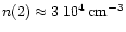 $n(\h2) \approx
3~ 10^{4} \,{\rm cm^{-3}}$
