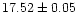 $17.52 \pm 0.05$