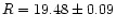 $R = 19.48 \pm 0.09$