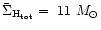 $\bar{\Sigma}_{\rm H_{tot}}=~11~M_{\odot}$